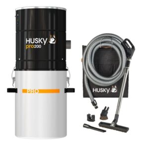 Pakiet odkurzacz centralny HUSKY PRO200 z zestawem do sprzątania PAKLV4530HU z wężem z włącznikiem On/Off, dł. 9,1mb