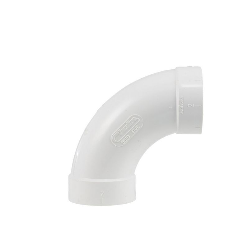 Kolano długie 90 stopni PVC (5510; SV8042), instalacja odkurzacze centralne