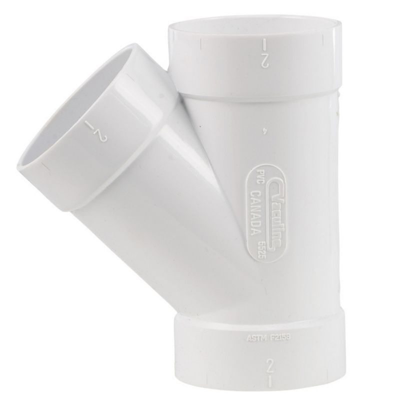 Trójnik 45 stopni PVC (5525; SV8072), instalacja odkurzacze centralne