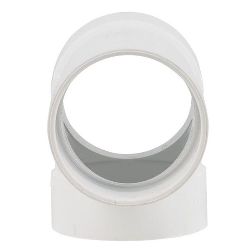 Trójnik bezpieczeństwa T krótki 90 stopni PVC, instalacja odkurzacze centralne - obrazek 2