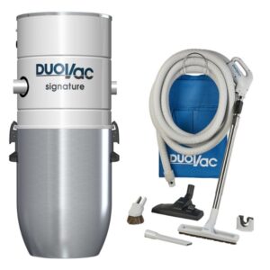 Pakiet odkurzacz centralny Duovac Signature z zestawem do sprzątania PAKLV45430DV z wężem z włącznikiem On/Off, dł. 9,1mb