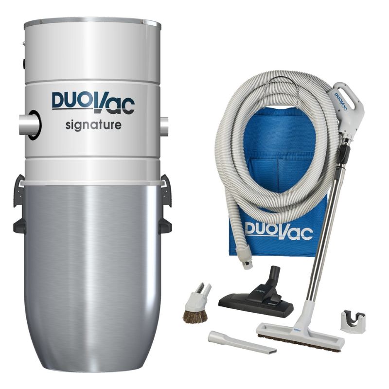 Pakiet odkurzacz centralny Duovac Signature z zestawem do sprzątania PAKLV45430DV z wężem z włącznikiem On/Off, dł. 9,1mb