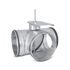 Przepustnica pod siłownik prosta szczelna ocynkowana