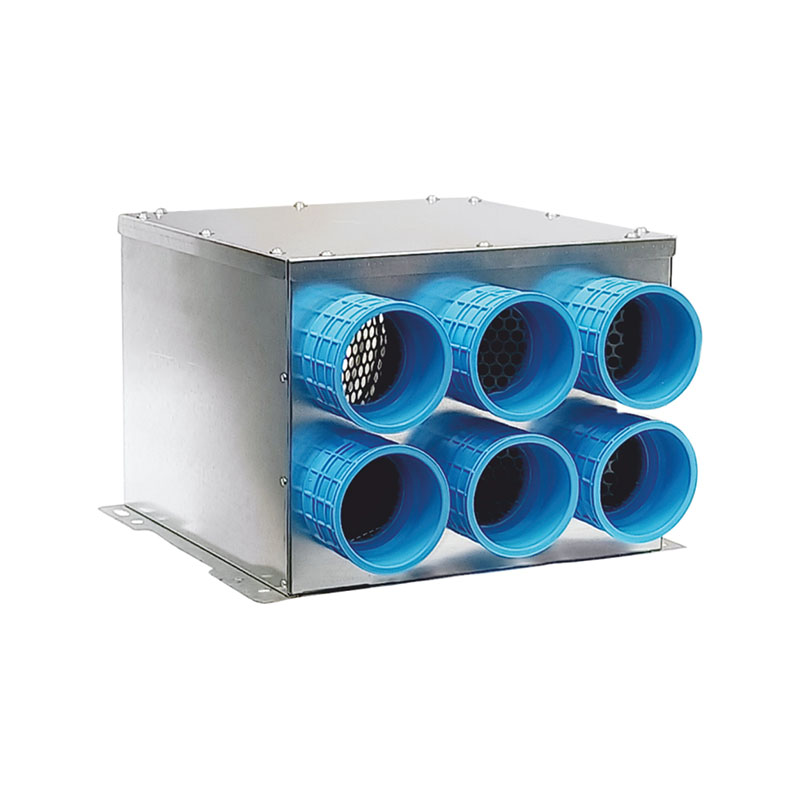 Rozdzielacz TopFlex Metal przelotowy dwurzędowy z izolacją - samouszczelniający