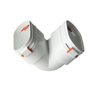 Kolano pionowe system płaski TopFlex 52mm x 117mm (komplet z uszczelkami, klipsami)