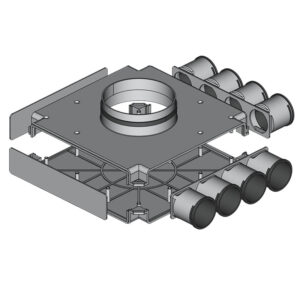 Rozdzielacz Końcowy Top FLEX DN160mm/DN63mm