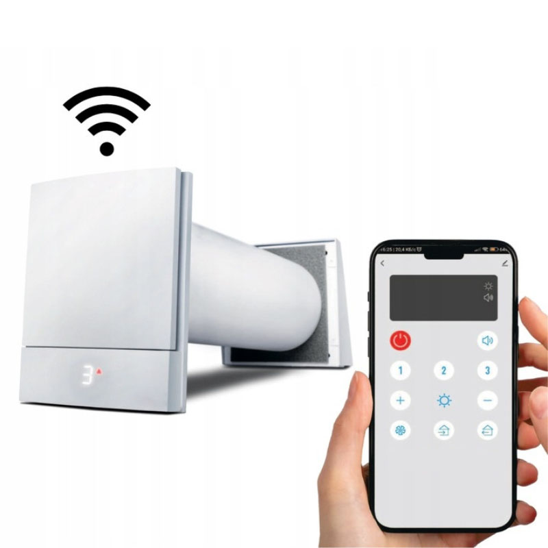 Rekuperator Decentralny TopVac ECO 50 m3/h - obrazek 2