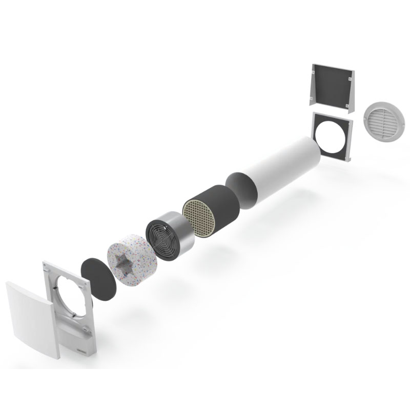 Rekuperator Decentralny TopVac ECO 50 m3/h - obrazek 4