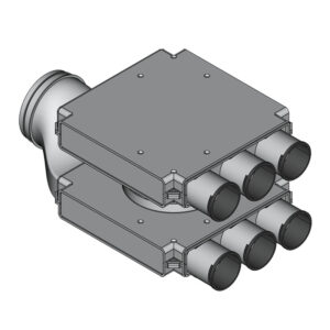 Rozdzielacz Dwurzędowy z Podejściem Bocznym Top FLEX Ø160mm/Ø75mm