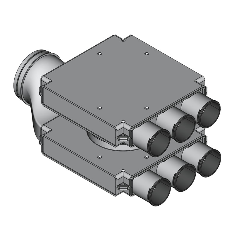Rozdzielacz Dwurzędowy z Podejściem Bocznym Top FLEX Ø160mm/Ø75mm
