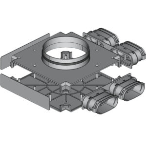 Rozdzielacz Końcowy Top FLEX DN200mm/52mm x 117mm