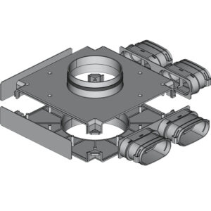 Rozdzielacz Przelotowy Top FLEX DN200mm/DN160mm/52mm x 117mm