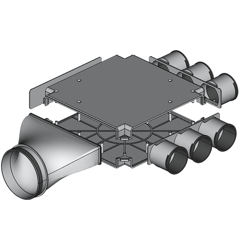 Rozdzielacz z Podejściem Bocznym Top FLEX DN160mm/DN75mm