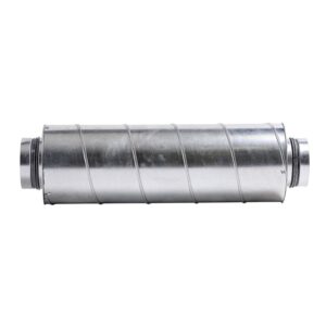 Tłumik akustyczny z blachy ocynk DN400 900mm izolacja 50mm