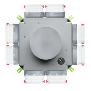 Rozdzielacz końcowy TopFlex DN160/52mm x 117mm x 8 / 1-modułowy