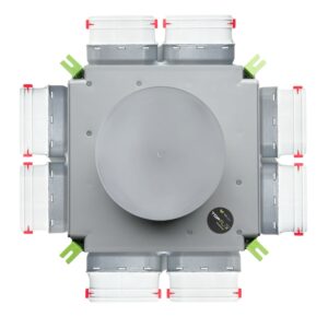 Rozdzielacz końcowy TopFlex DN200/52mm x 117mm x 8 / 1-modułowy