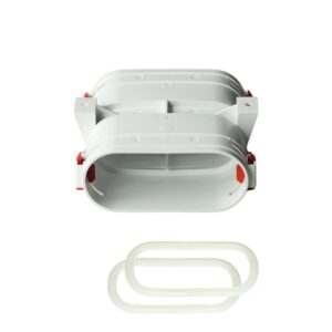 Łącznik kanałów system płaski TopFlex 52mm x 117mm (komplet z uszczelkami, klipsami)